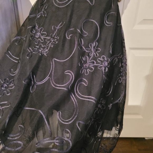 Beautiful Detail Midi Black Dress worn twice - Picture 3 of 6